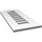 Ekena Millwork Arch Top Surface Mount PVC Gable Vent: Non-Functional, w/ 3-1/2"W x 1"P Standard Frame, 12"W x 26"H GVPAR12X2601SN - alternate 5